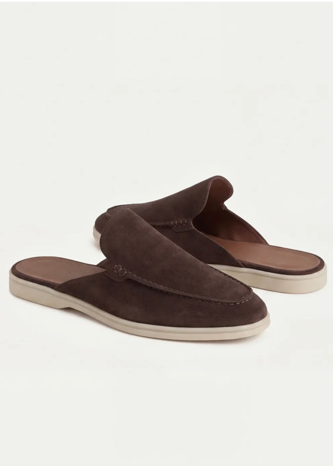Brown Suède Mocasines - Lunea