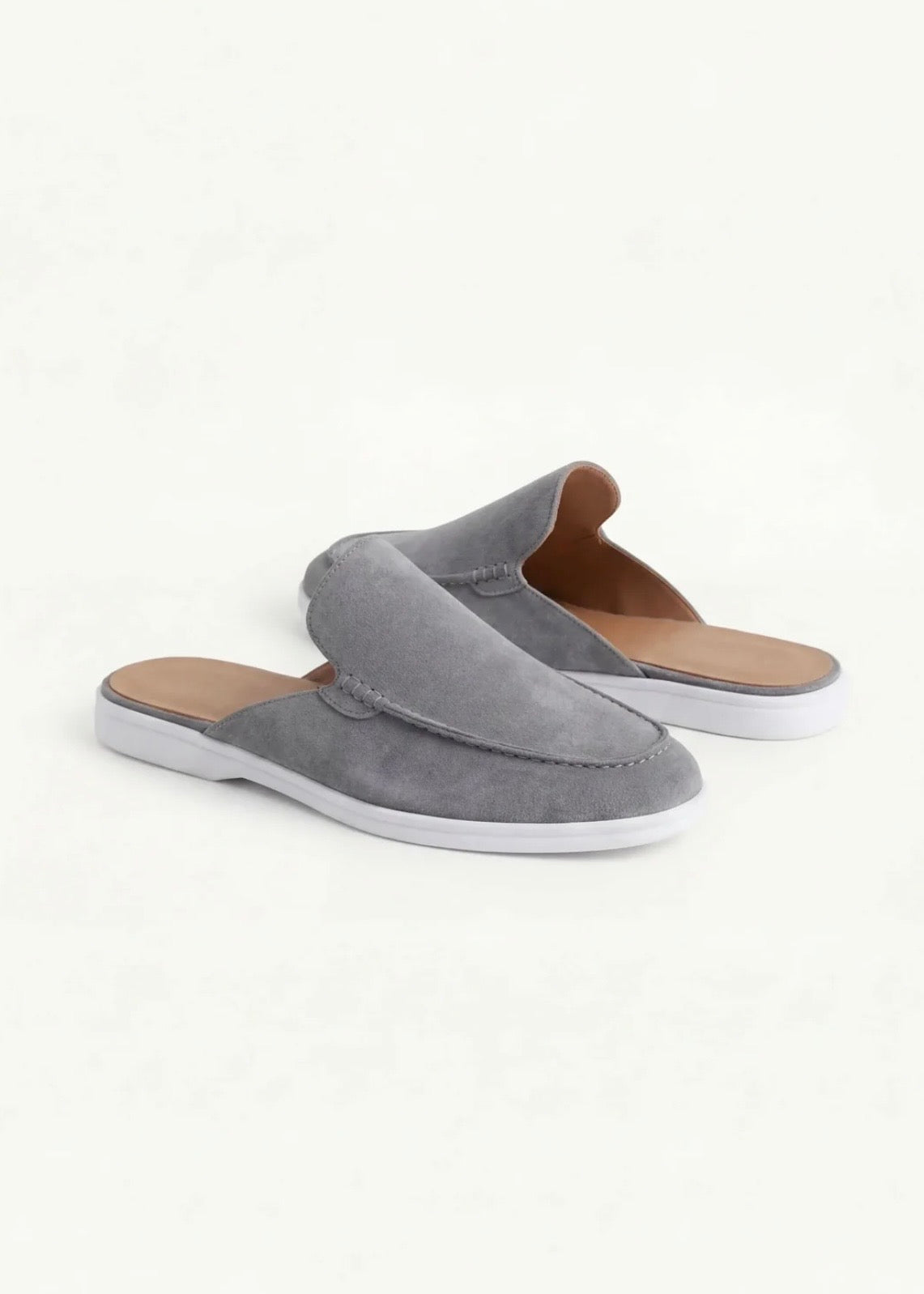 Grey Suède Mocasines - Lunea