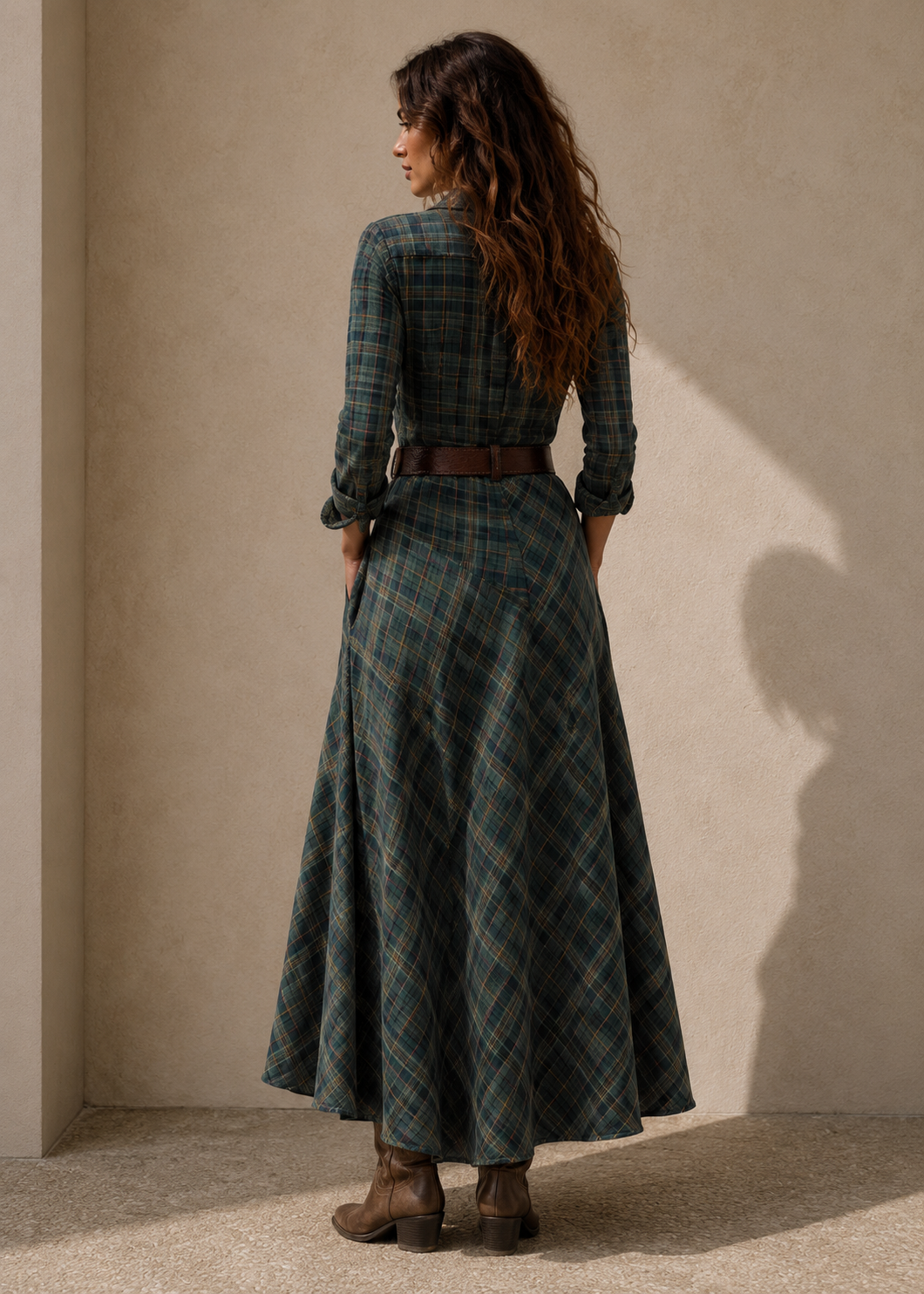 ELENA™ | VESTIDO DE TARTÁN - EDICIÓN LUNEA SUN