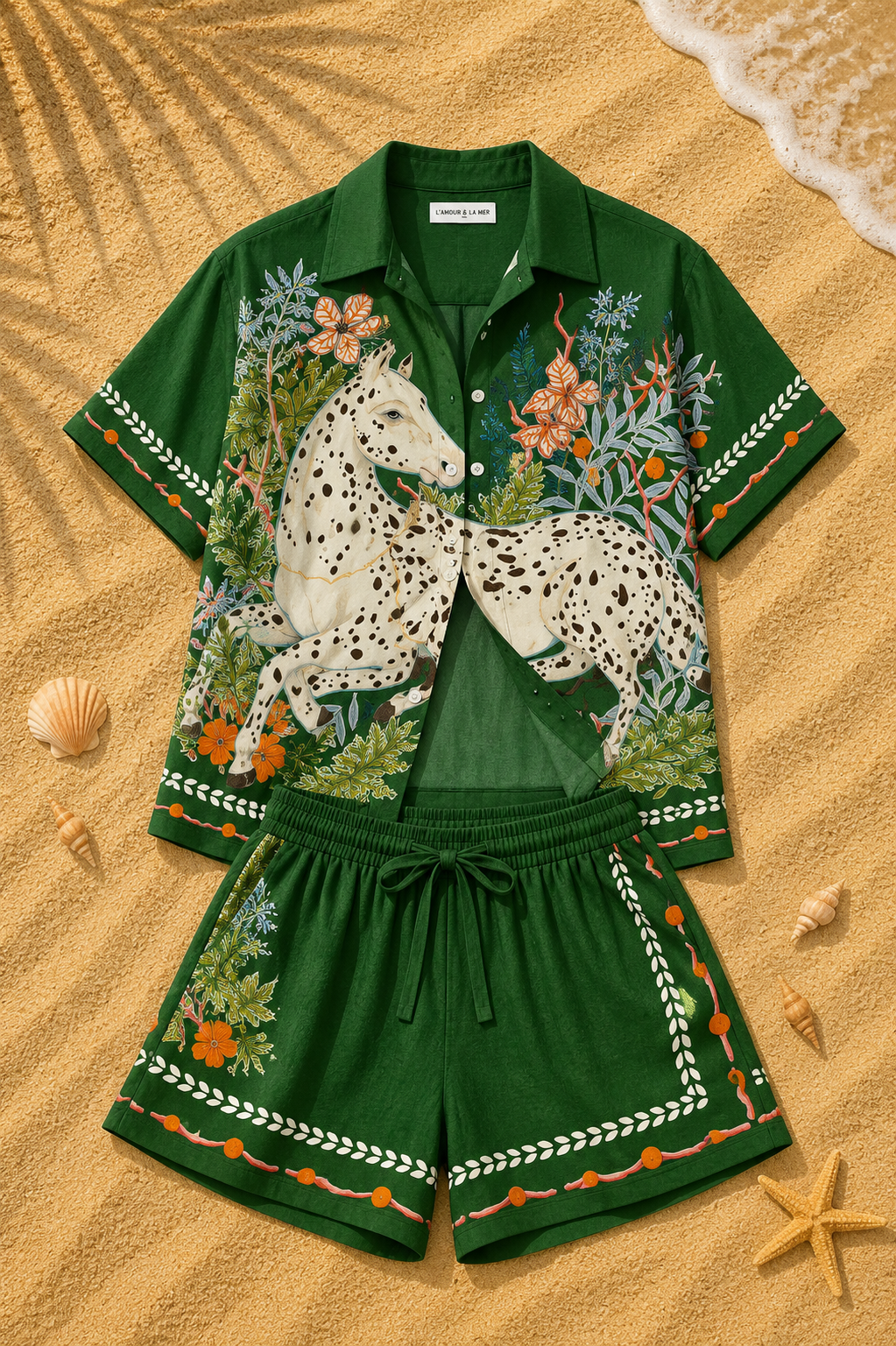 Lunea Conjunto Corto de Verano Green Horse