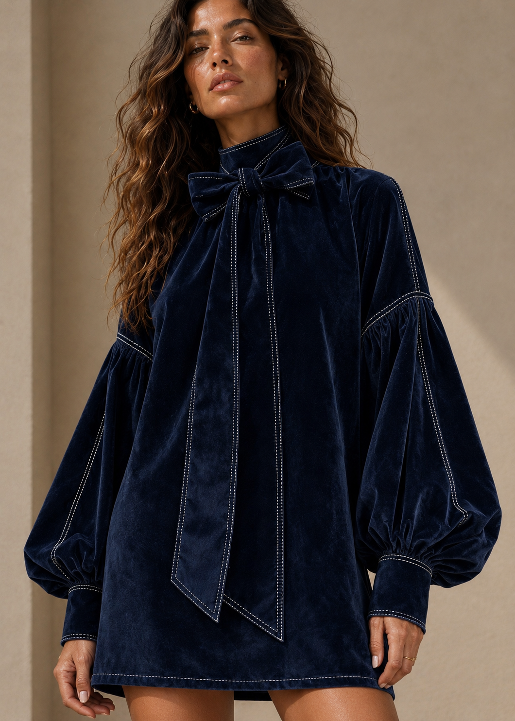 MIA™ | MINIVESTIDO DE TERCIOPELO - EDICIÓN LUNEA SUN