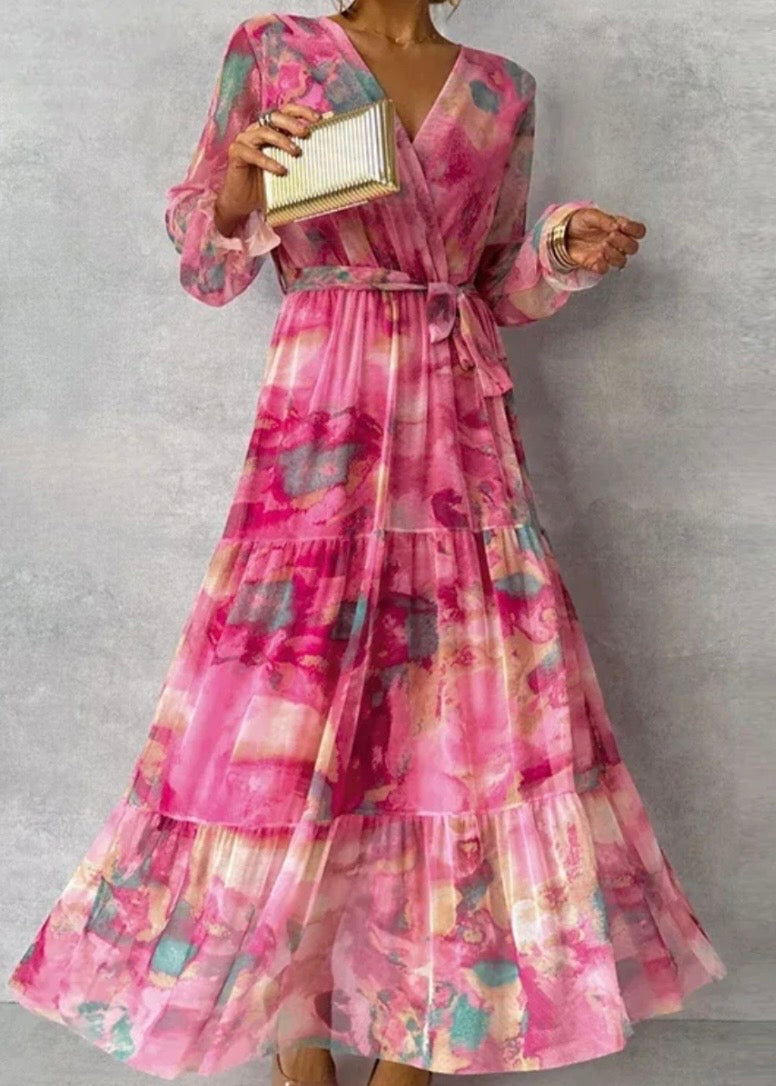 SOPHIE | ELEGANTE VESTIDO CON ESTAMPADO FLORAL