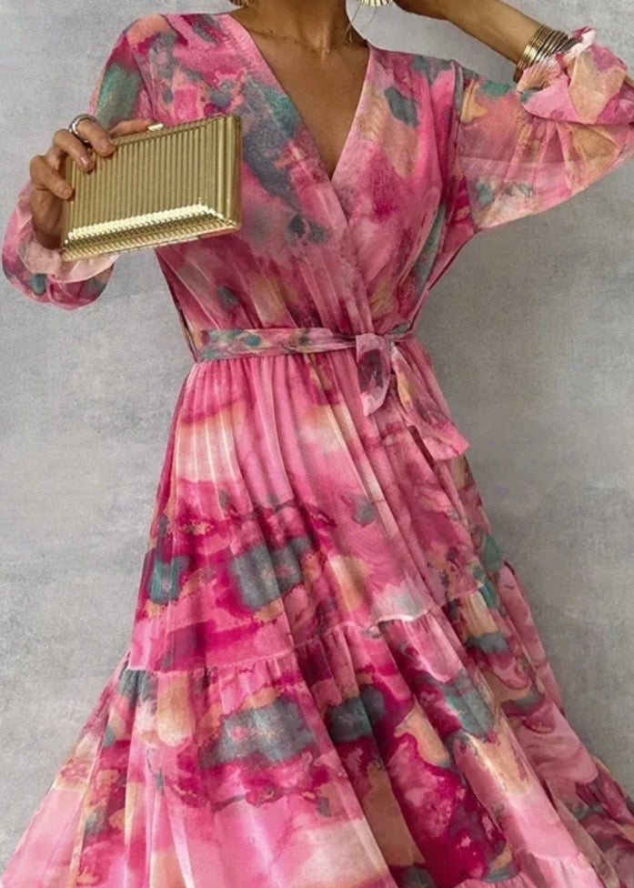 SOPHIE | ELEGANTE VESTIDO CON ESTAMPADO FLORAL