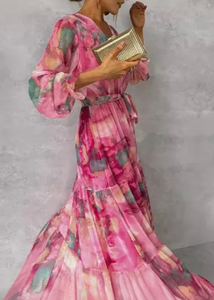 SOPHIE | ELEGANTE VESTIDO CON ESTAMPADO FLORAL