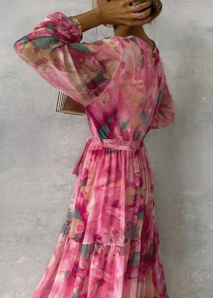 SOPHIE | ELEGANTE VESTIDO CON ESTAMPADO FLORAL
