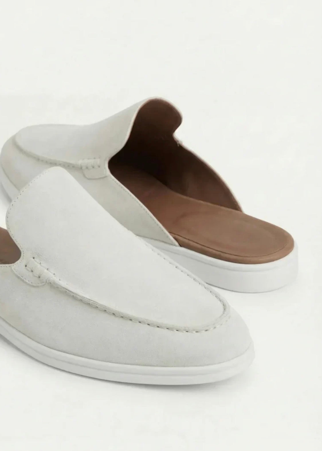 White Suède Mocasines - Lunea