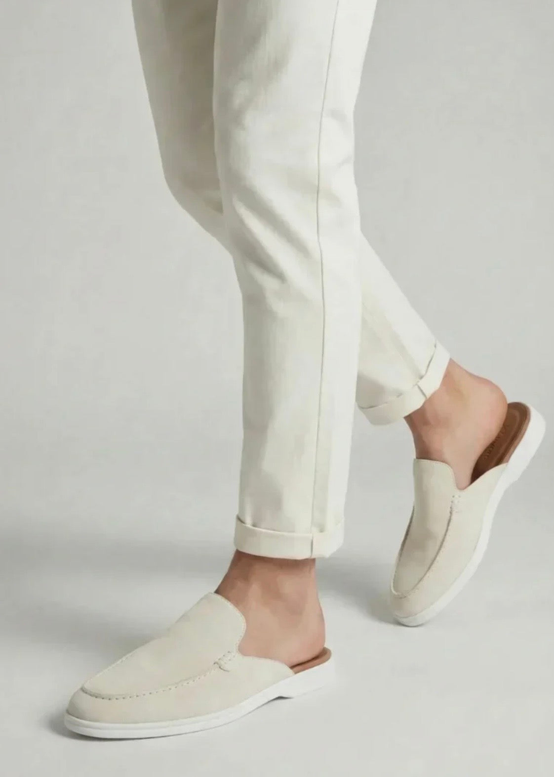 White Suède Mocasines - Lunea