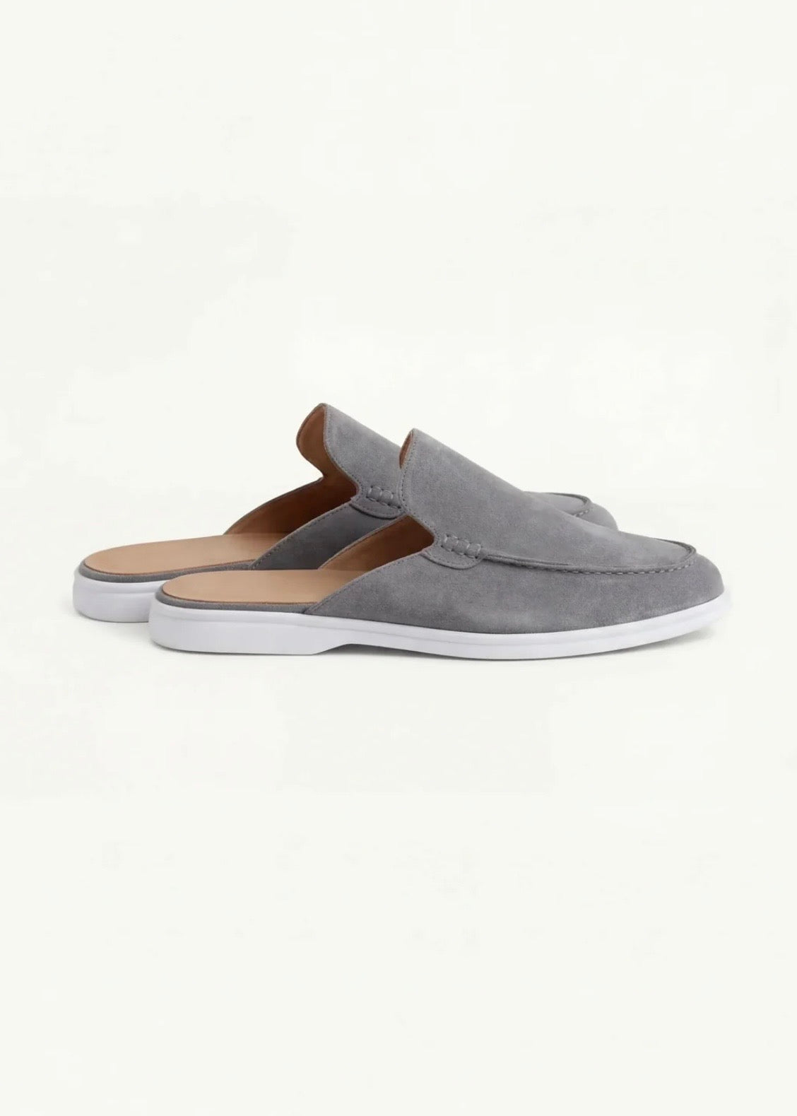Grey Suède Mocasines - Lunea