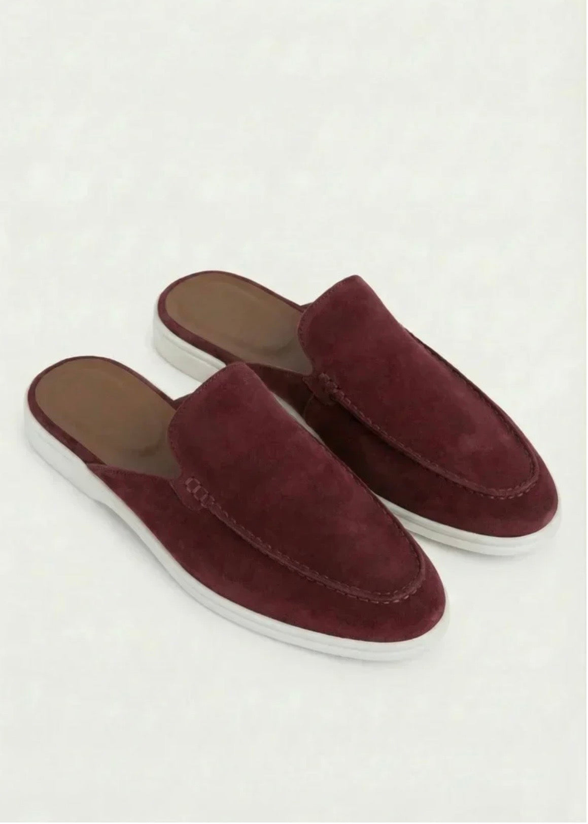 Bordeaux Suède Mocasines - Lunea