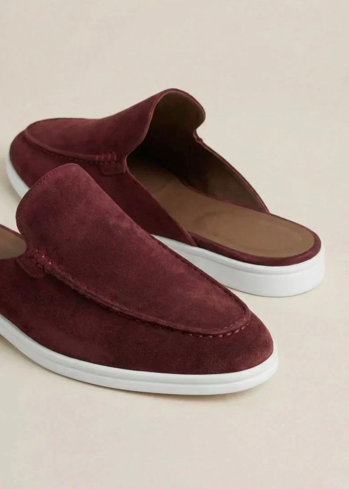 Bordeaux Suède Mocasines - Lunea