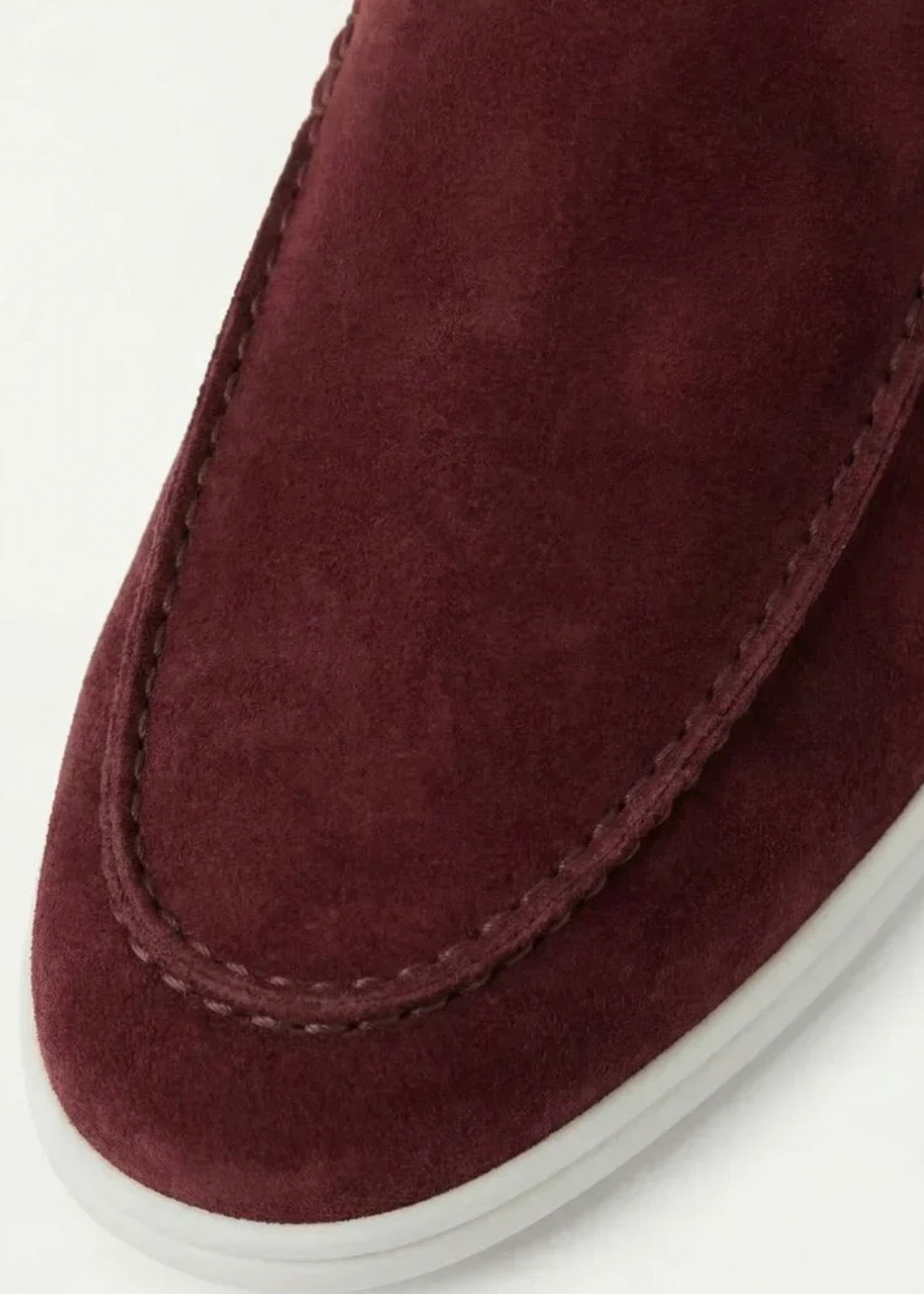 Bordeaux Suède Mocasines - Lunea