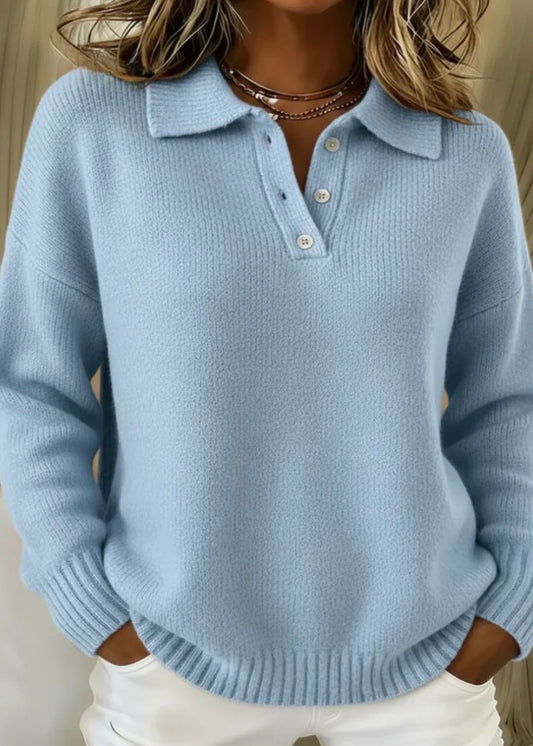 Cinta jersey de cuello polo con botones