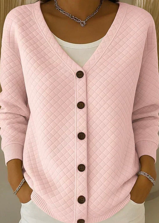 Leonor chaqueta de punto acolchada con botones