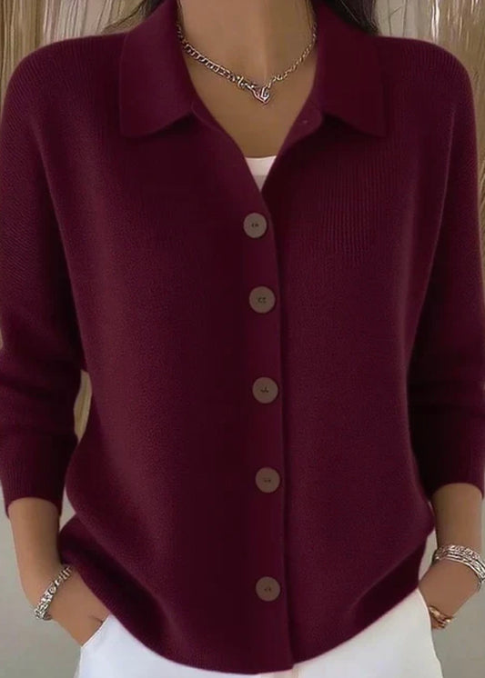Coralia chaqueta de punto con cuello camisero