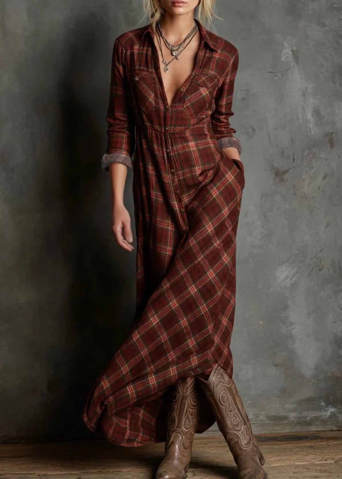 ELENA™ | VESTIDO DE TARTÁN - EDICIÓN LUNEA SUN