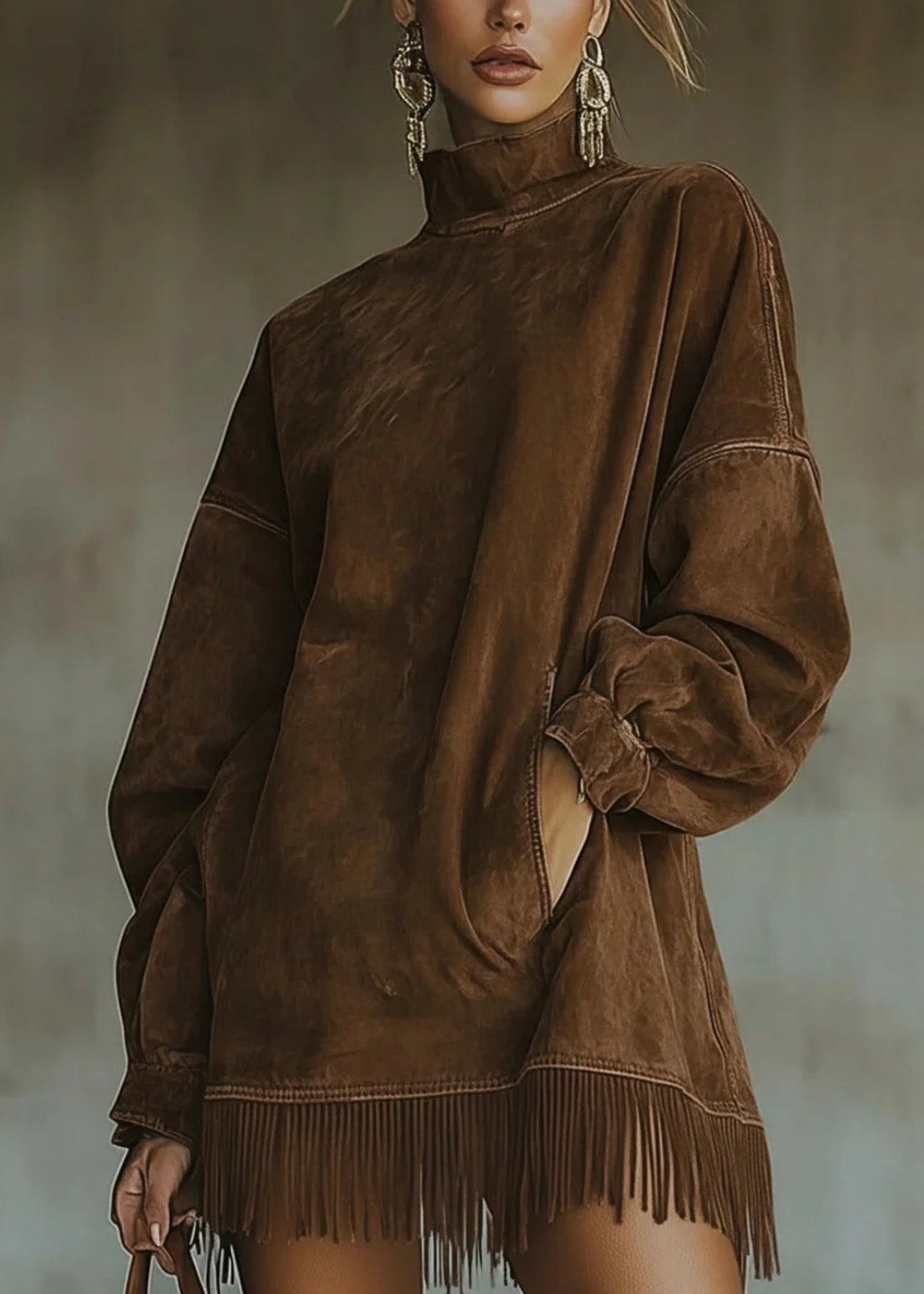 NORA™ | VESTIDO DE CUELLO ALTO - EDICIÓN LUNEA SUN