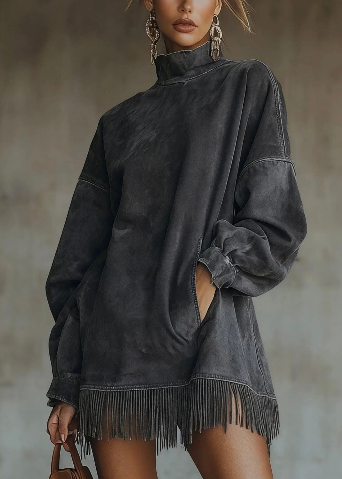 NORA™ | VESTIDO DE CUELLO ALTO - EDICIÓN LUNEA SUN